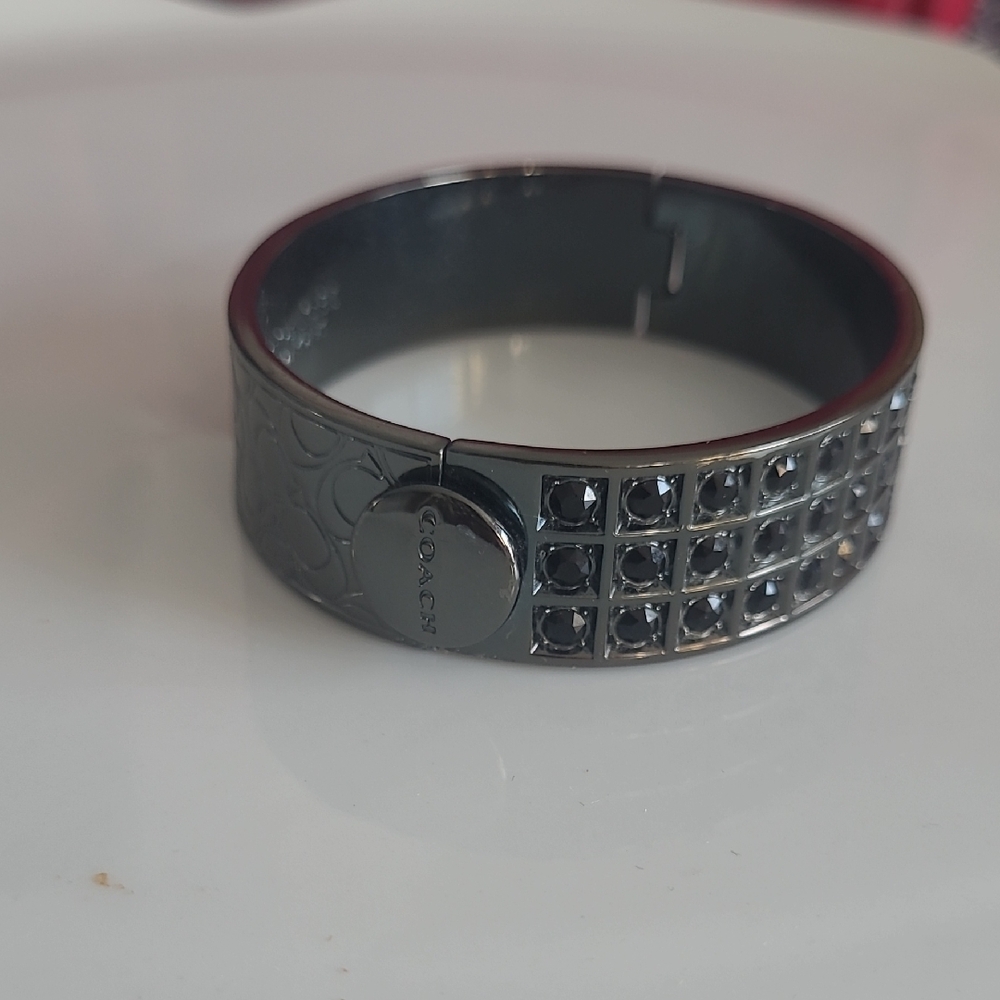 COACH Quilted "C" Hinged Bangle Bracelet